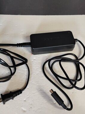 Black Replacement AC Power Adapter with Barrel Connector